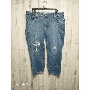 Levi's Boyfriend Jeans Size 22W Raw Hem
